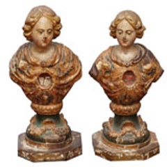 PAIR OF 18TH C ITALIAN RELIQUARY 7