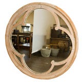 A English Roundel Window Frame Mirror