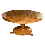 A French Burl Wood Dining Table, Circa 1840