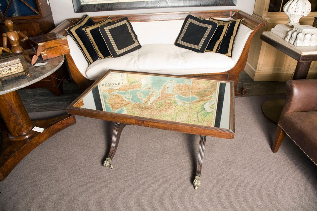 English Mahogany Coffee Table, circa 1880 In Good Condition In Los Angeles, CA