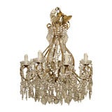8 Light  Lush Vintage Beaded Chandelier