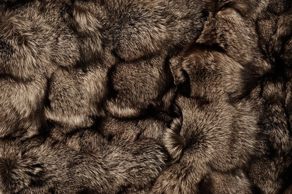 Finnish Throw, Silver Fox Fur