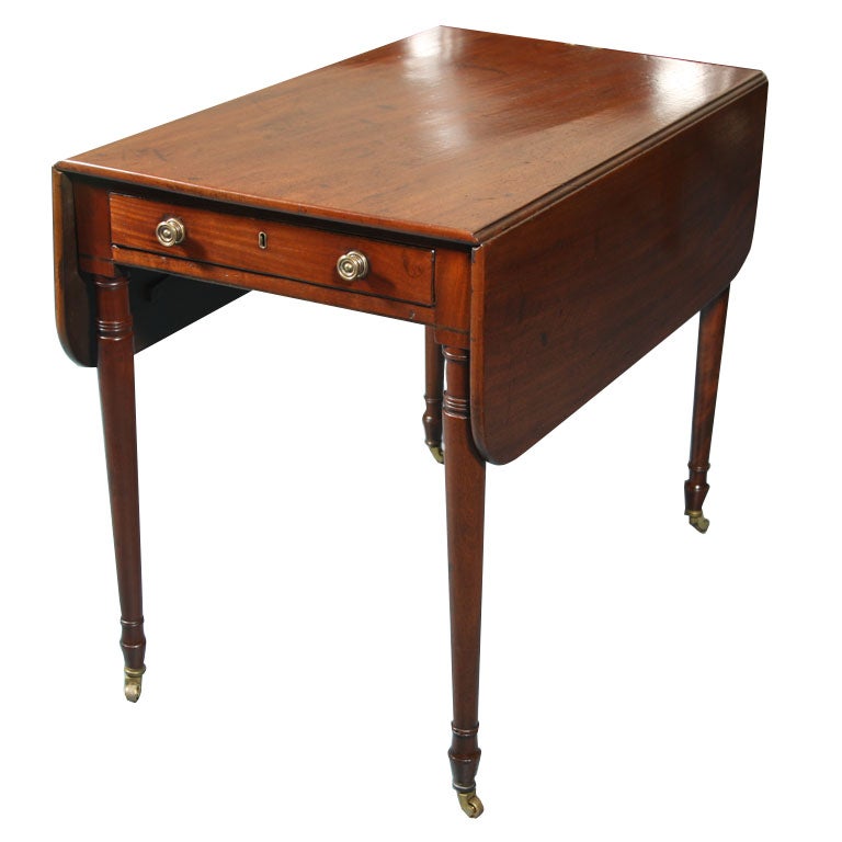 English Mahogany Pembroke Table For Sale