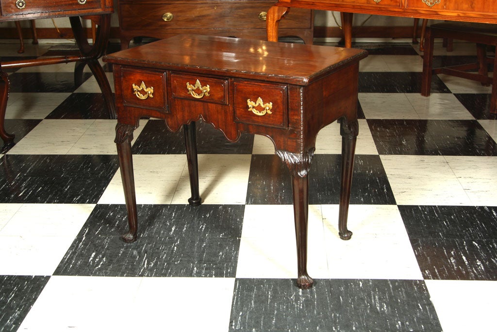Irish Mahogany ThreeDrawer Lowboy at 1stDibs