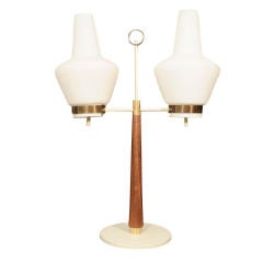 Gerald Thurston for Lightolier Dual Globe Table Lamp