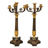 Pair of Directoire Style Candelabra
