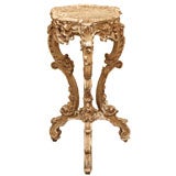 Carved Italian pedestal table