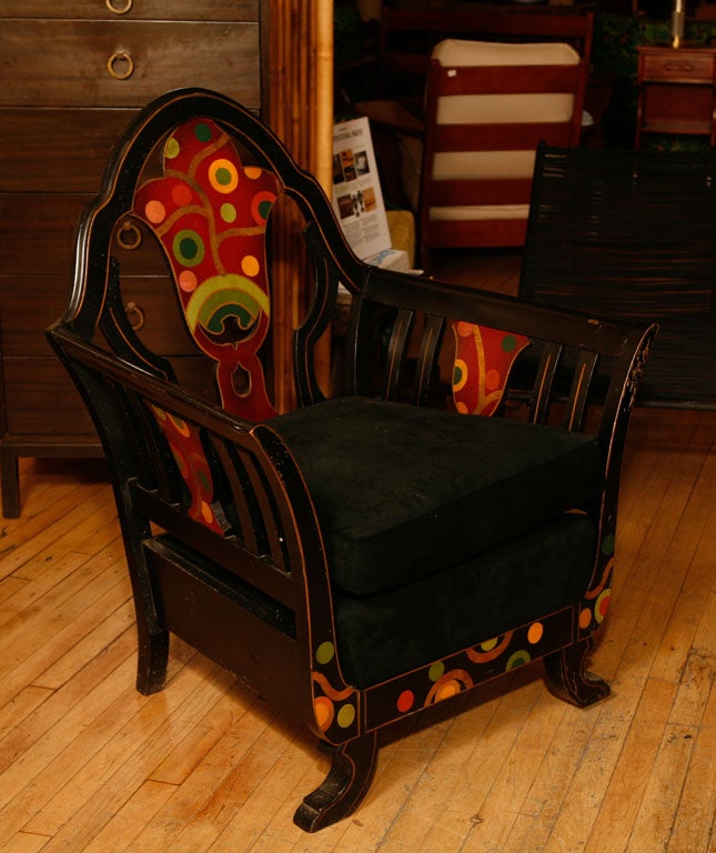 Vienna Secession Style Sofa and Club Chair For Sale 5