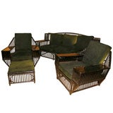 Vintage Stick Wicker 3 Piece Set