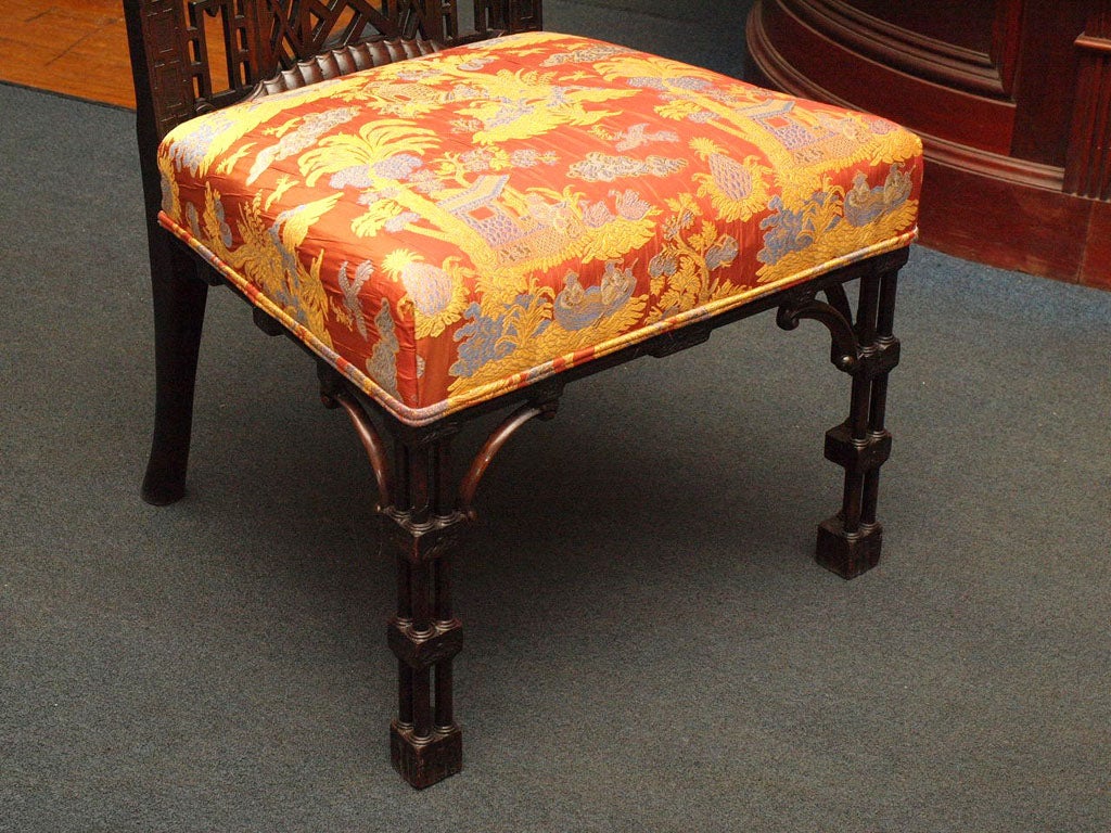 Antique Mahogany Chinese Chippendale Chair 1