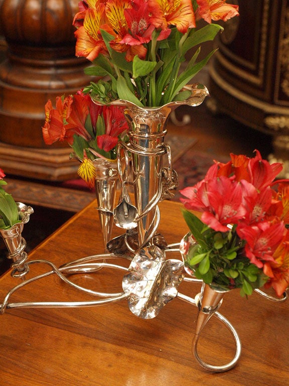 20th Century English Silver-Plated Epergne