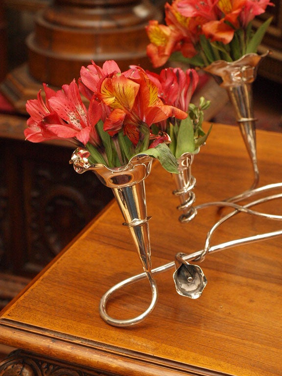 English Silver-Plated Epergne 5