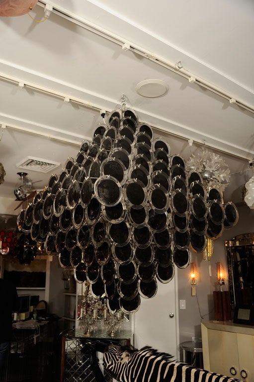 huge black chandelier