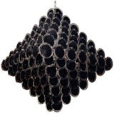 Large Black Disc Chandelier 3