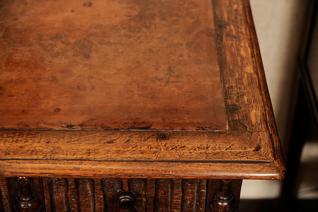 English Jacobean Revival Oak Desk/Writing Table, England, Early 20th C.