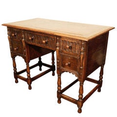 Jacobean Revival Oak Desk/Writing Table, England, Early 20th C.