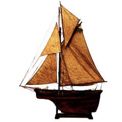 Wooden English Pond Yacht, Late 19th/Early 20th Century