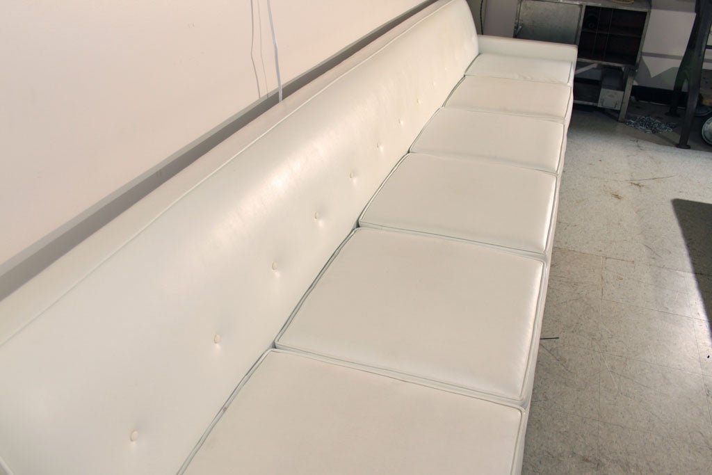 White Vinyl Sofa 3