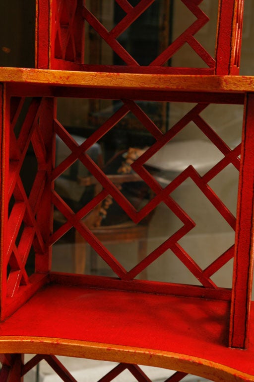 Pair of Lacquered Etageres in the Chinese Manner 1