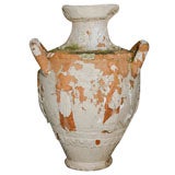 Large Hand Molded Terra Cotta  Classical Style Urn