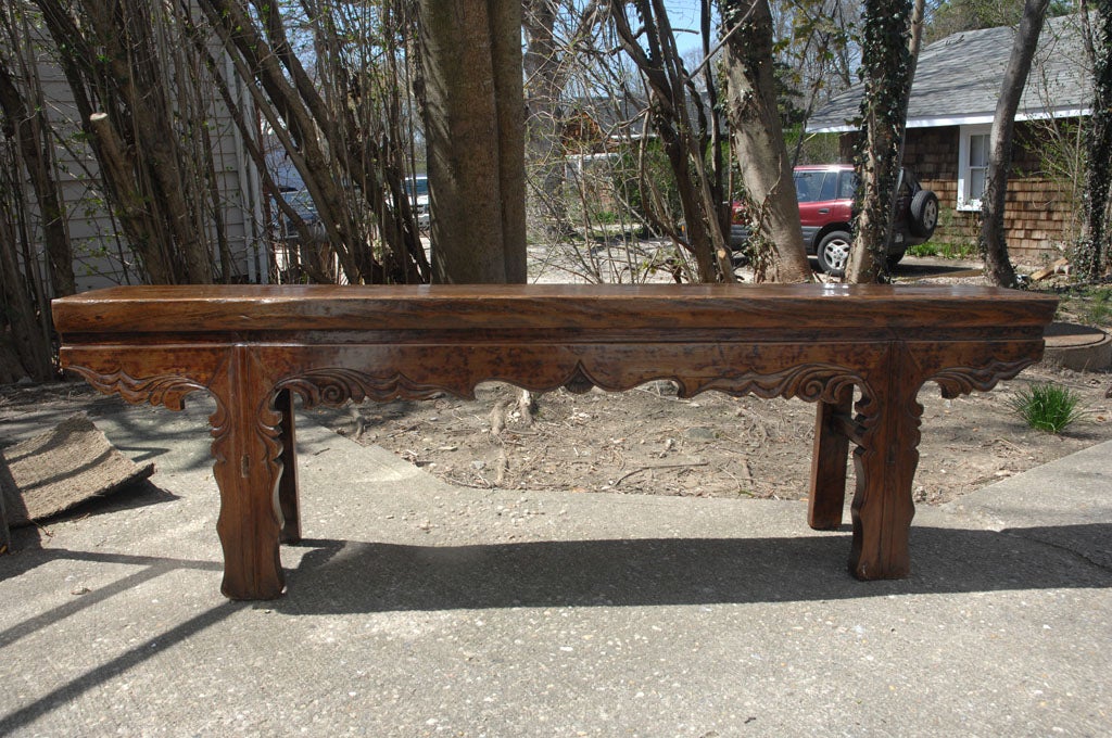 Lacquered Shandong Bench