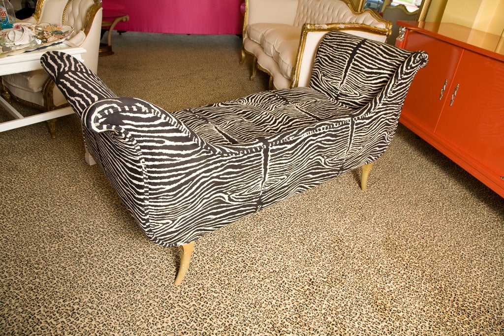 Vintage Deco Zebra Sofa~ 4