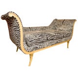 Vintage Deco Zebra Sofa~