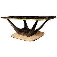 Outstanding Modernist Dining Table with Sculptural Base