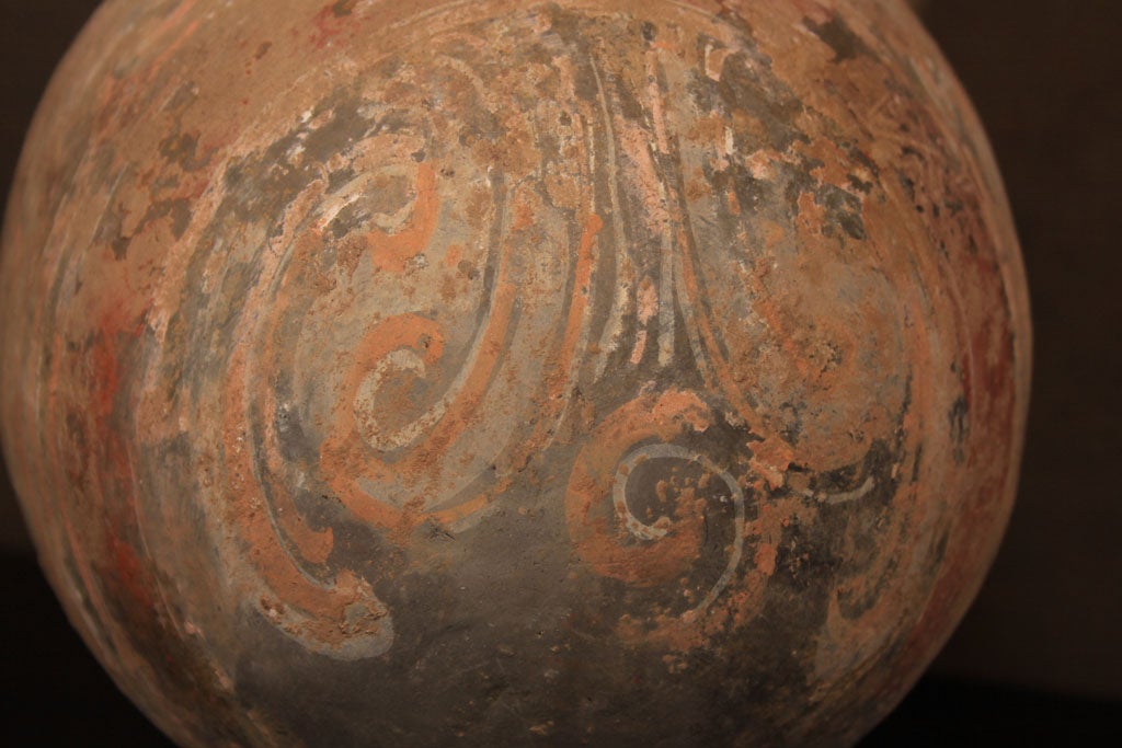 Chinese Han Dynasty Ceramic Cocoon Jar 5