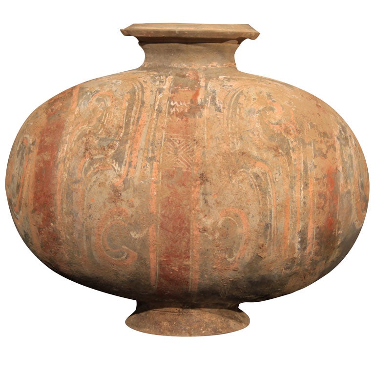 Chinese Han Dynasty Ceramic Cocoon Jar
