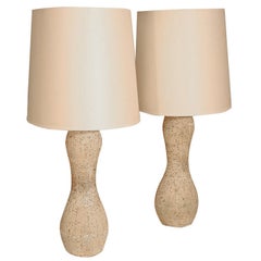 Pair Of Gourd Form Lamps
