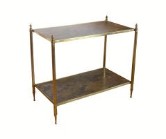 Early 20th Century French Brass Side Table