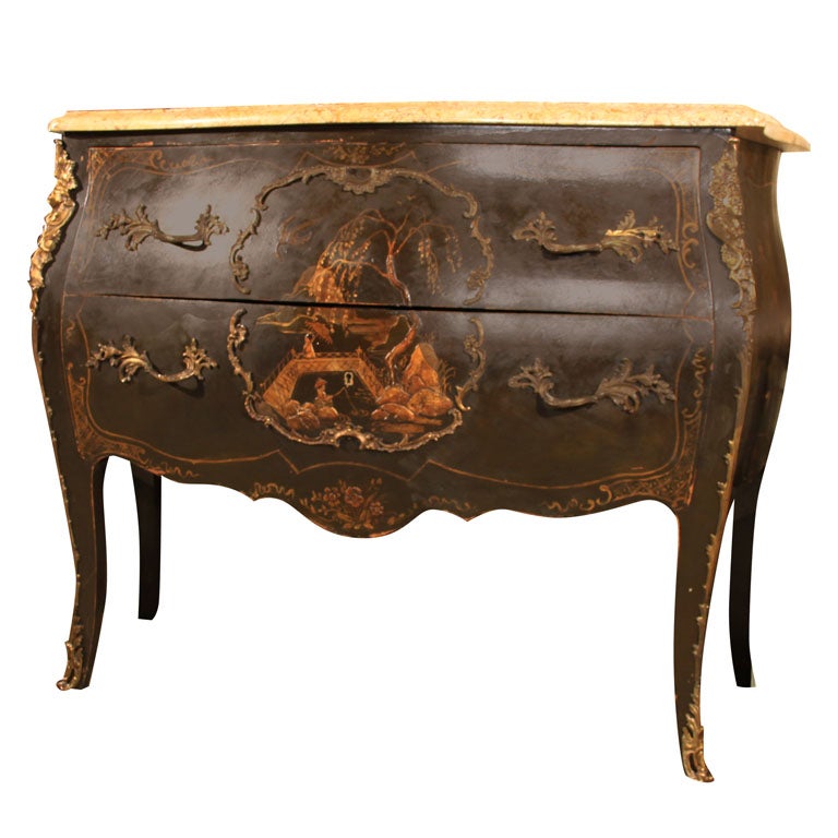 French Bombe Chinoiserie