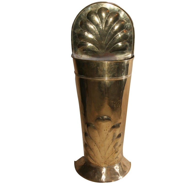 Dutch Arts and Crafts Brass Umbrella Holder