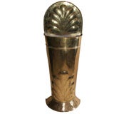 Antique Dutch Arts and Crafts Brass Umbrella Holder