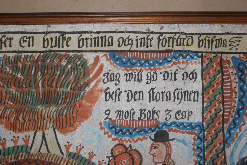 Early Swedish Folk Art Painting 3