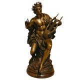 Grand Tour bronze of Apollo, God of music, light, and reason