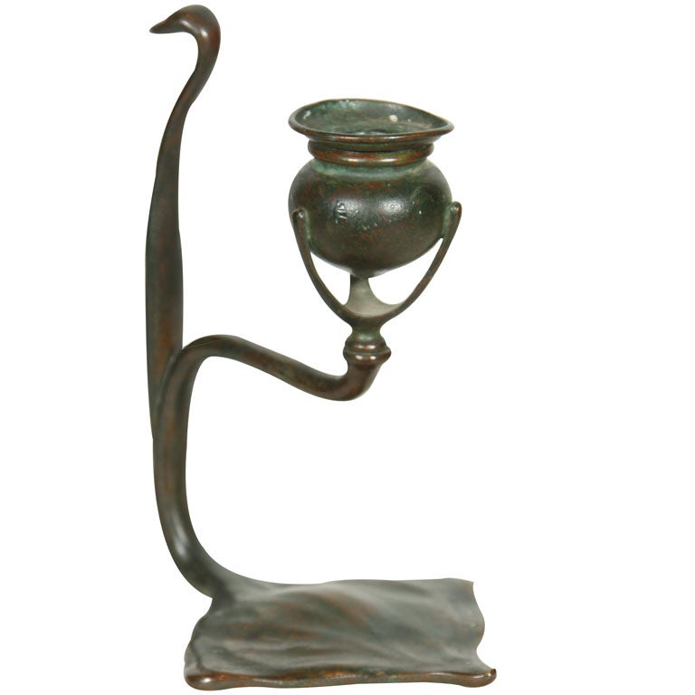 Tiffany Studios Cobra Candlestick