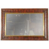 Empire Faux Painted Original Looking Glass Gilt Liner
