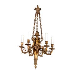 Gilt bronze chandelier