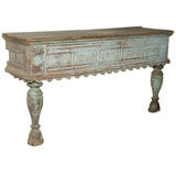 Antique Swedish Wall Mount Console with Old Paint