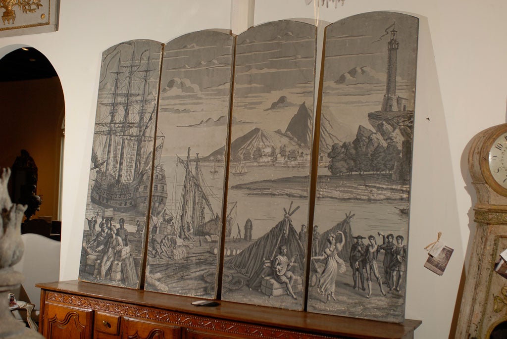 Four Louis XV Style Panels 6