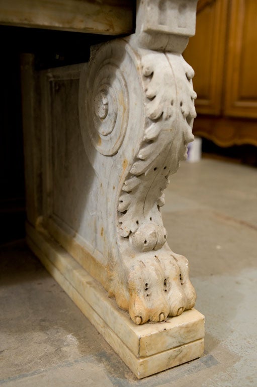 Carved Marble Bench For Sale 5