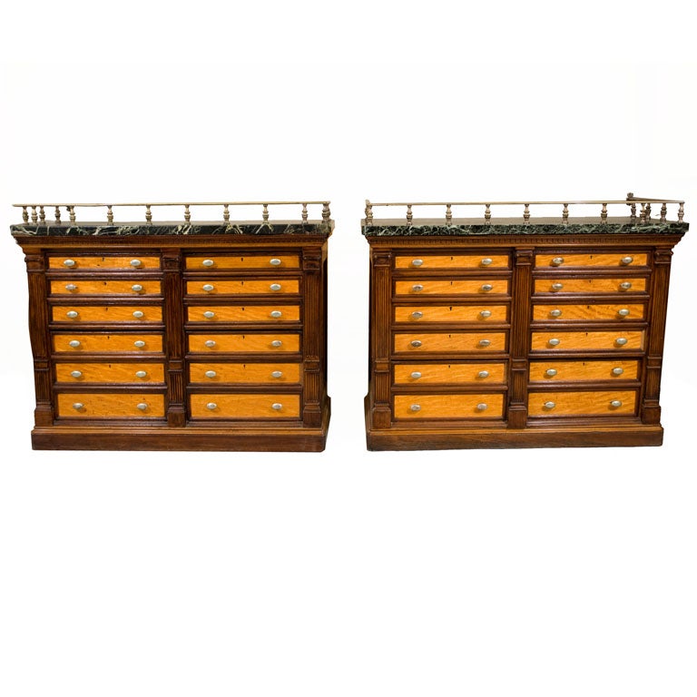 Pr. Map Chests by Gillows For Sale