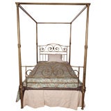 19th Century Brass Tester Bed