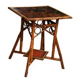 19th Century English Bamboo Table with Japanning