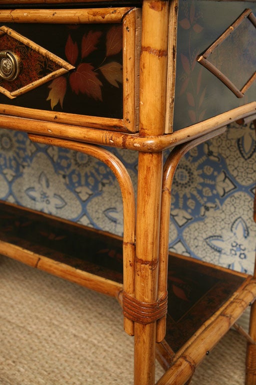 19th Century English  Bamboo Writing Table or Desk 5