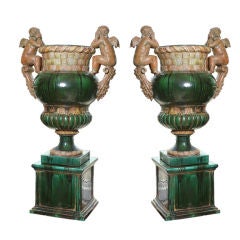 Two 18th Century Italian Garden Urns signed by Ceccarelly