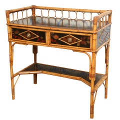 19th Century English Bamboo Writing Table or Desk at 1stDibs