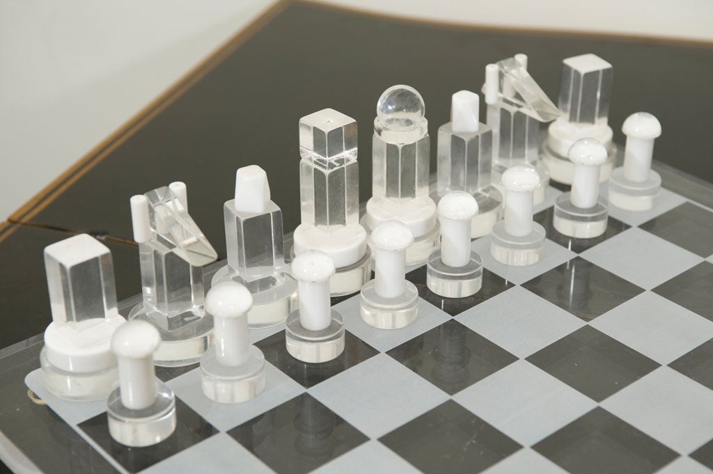 acrylic chess pieces